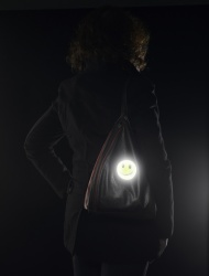 Reflexní samolepka - smajlík oranžový - balení  5 ks Reflexní samolepka - smajlík oranžový - balení  5 ks